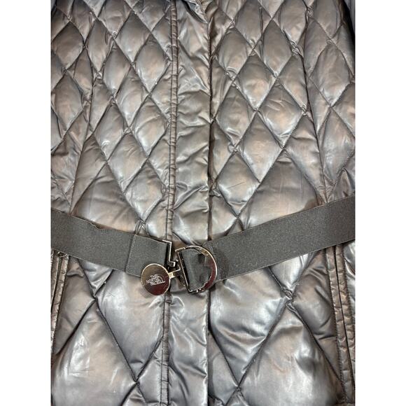 The North Face Apres Parkina Puffer Jacket Womens Black Quilted Down Coat Medium - Picture 5 of 10